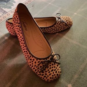 Trotters Lauren Animal Print Flat Shoe